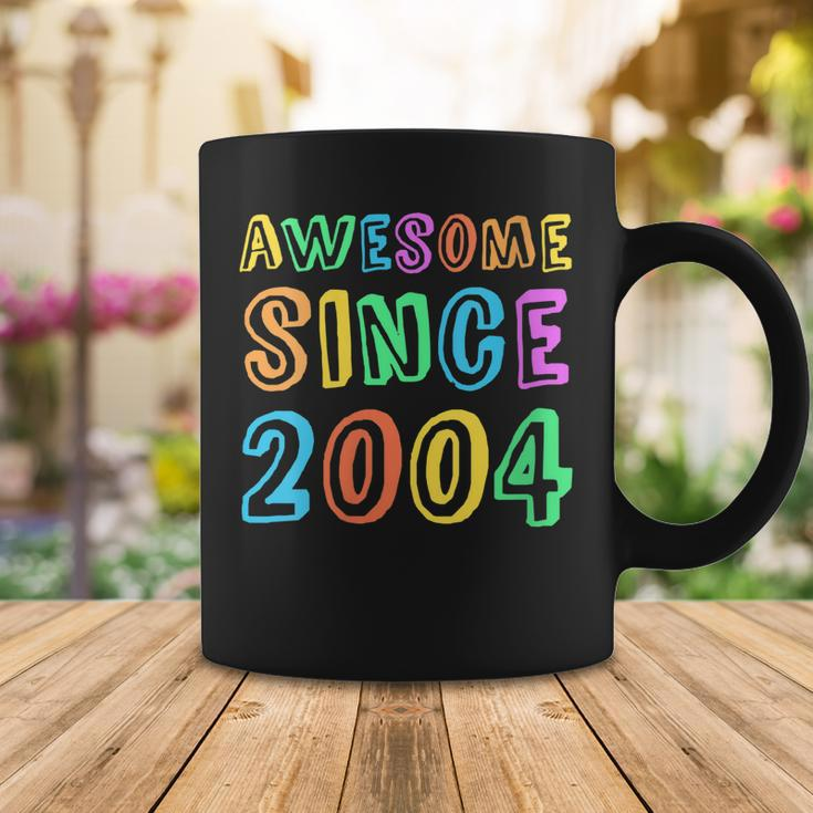 Womens Awesome Since 2004 Teacher 18Th Birthday Boy Girl Coffee Mug Funny Gifts