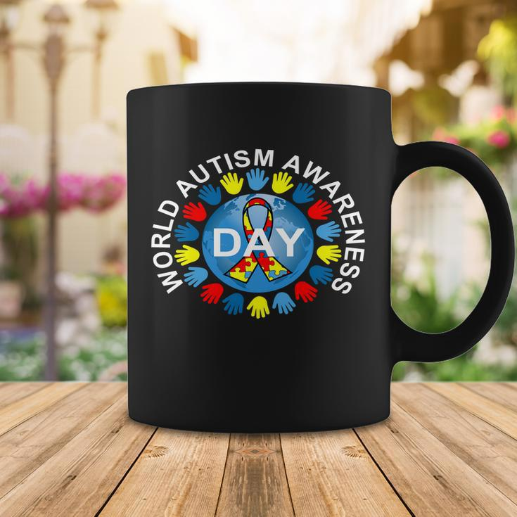 World Autism Awareness Day Earth Puzzle Ribbon Tshirt Coffee Mug Unique Gifts