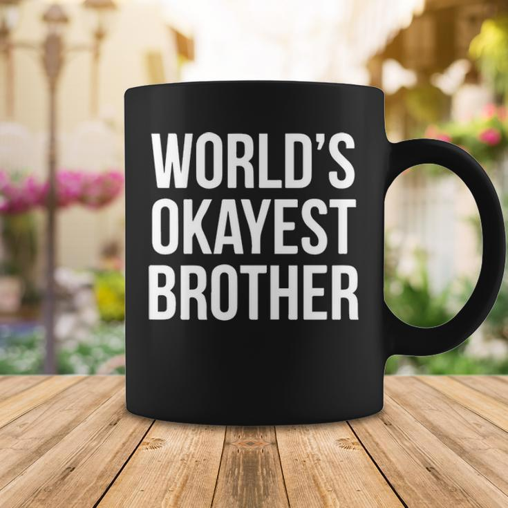 Worlds Okayest Brother V2 Coffee Mug Funny Gifts