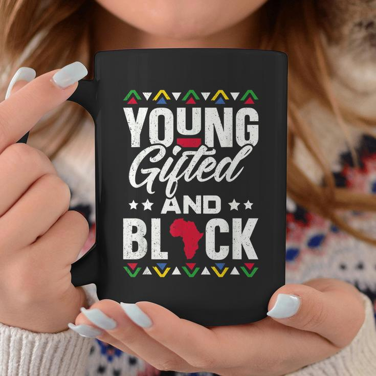 Young Gifted & Black African Pride Black History Month Coffee Mug Personalized Gifts