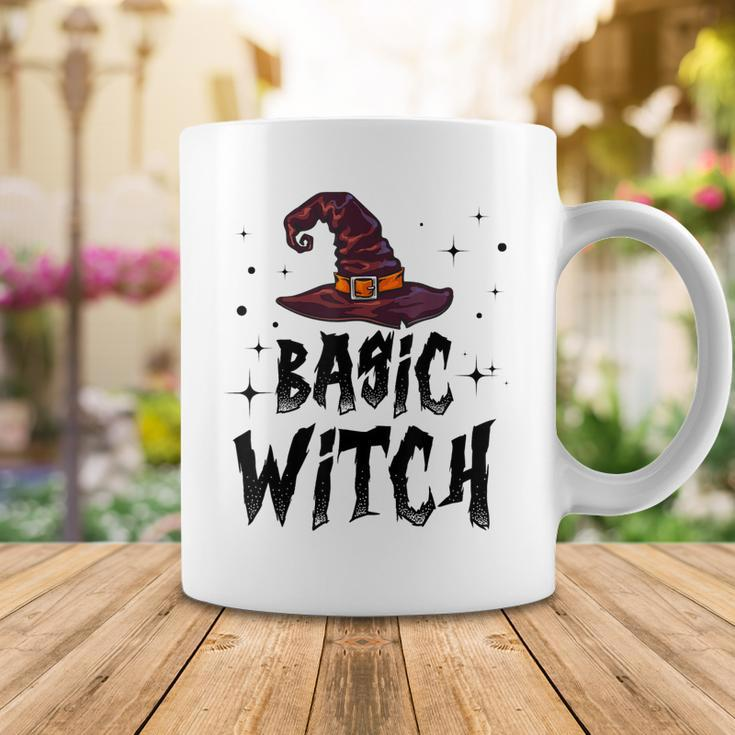 Basic Witch Women Halloween Distressed Witch Hat Coffee Mug Funny Gifts