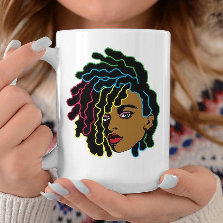 Black Woman African Afro Hair Cool Black History Month Coffee Mug Personalized Gifts