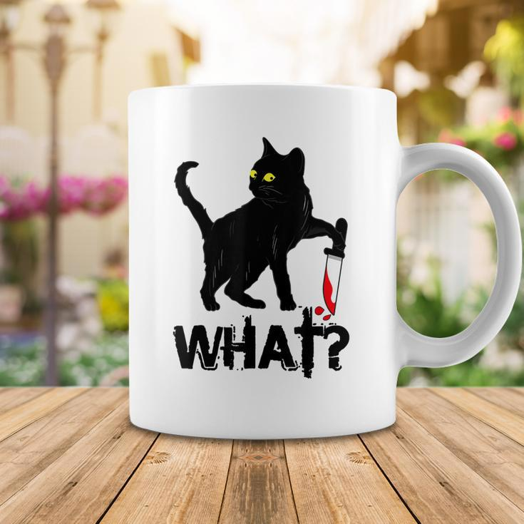 Cat What Murderous Black Cat With Knife Halloween Coffee Mug Funny Gifts