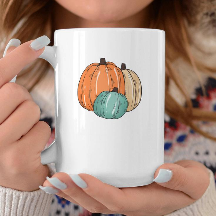 Colorful Pumpkins Happy Fall Season Present Coffee Mug Funny Gifts