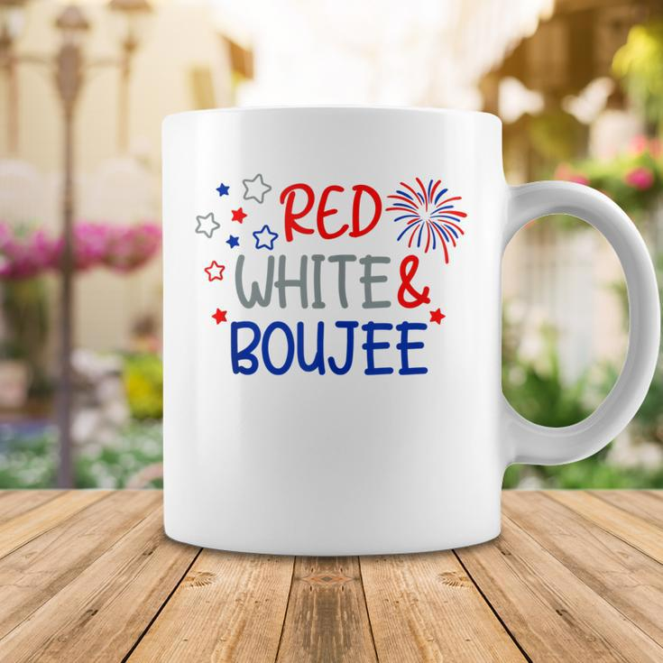 Funny Fourth Of July 4Th Of July Red White And Boujee Coffee Mug Funny Gifts