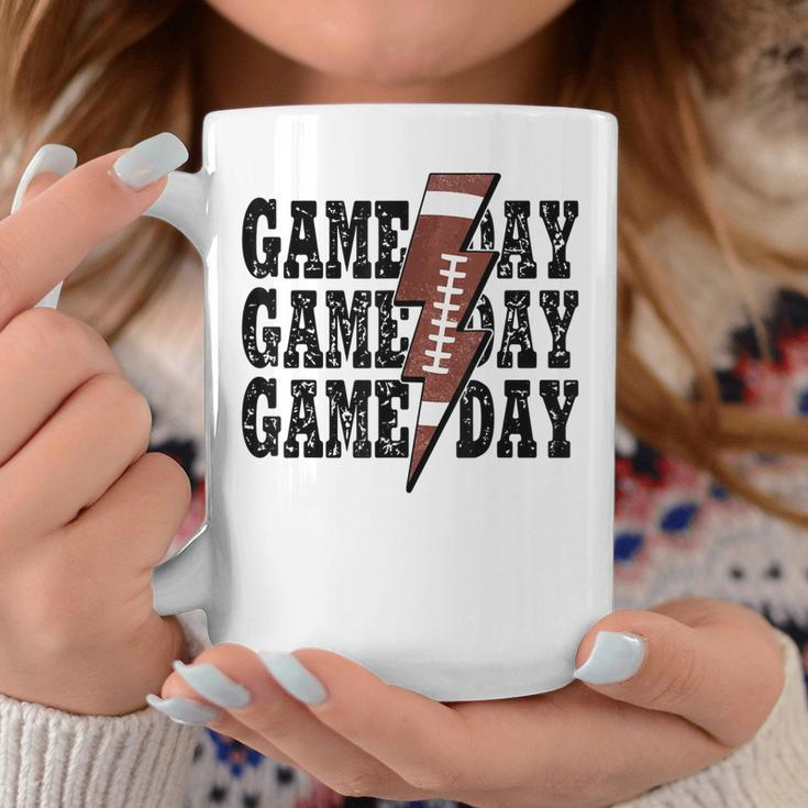 Game Day Football Season Lightning Bolt Funny Football Mom Coffee Mug Personalized Gifts