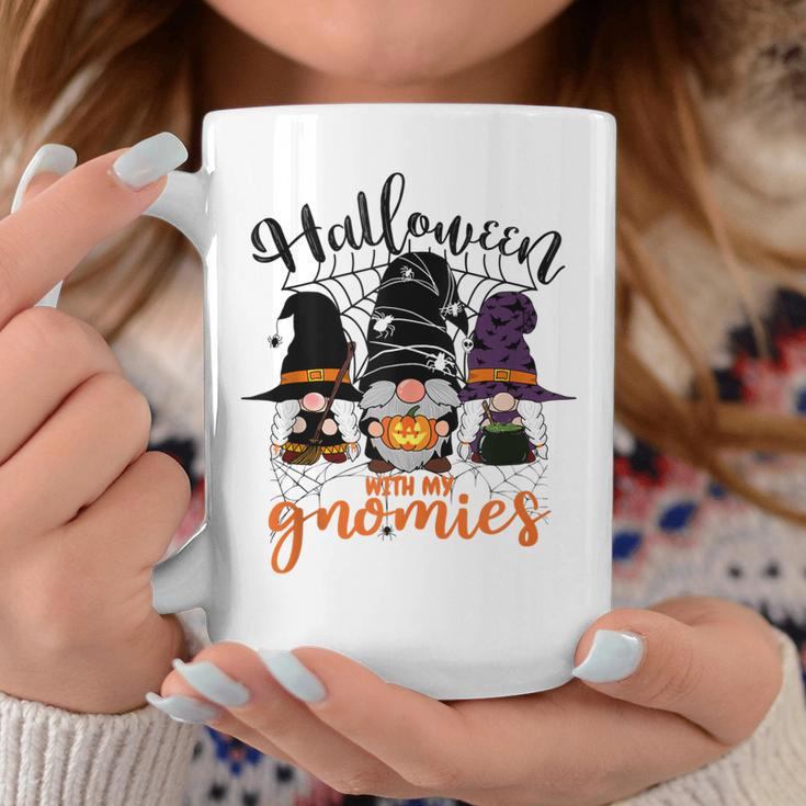 Gnomes Halloween With My Gnomies Witch Garden Gnome Coffee Mug Personalized Gifts