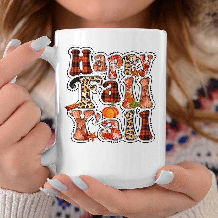 Happy Fall Yall Autumn Vibes Halloween For Autumn Lovers Coffee Mug Personalized Gifts