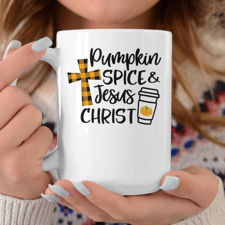 Hello Fall Pumpkin Spice & Jesus Christ Fall Christian Gift Coffee Mug Personalized Gifts