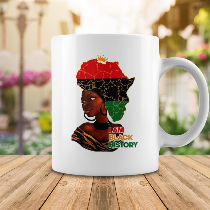 I Am Black History Melanin Pride Africa Map Hair Black Queen V2 Coffee Mug Funny Gifts