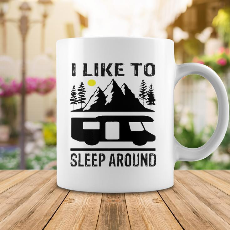I Like To Sleep Around Camper Coffee Mug Unique Gifts