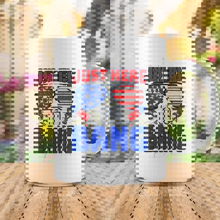 Im Just Here To Bang 4Th Of July Fireworks Fourth Of July Coffee Mug Personalized Gifts