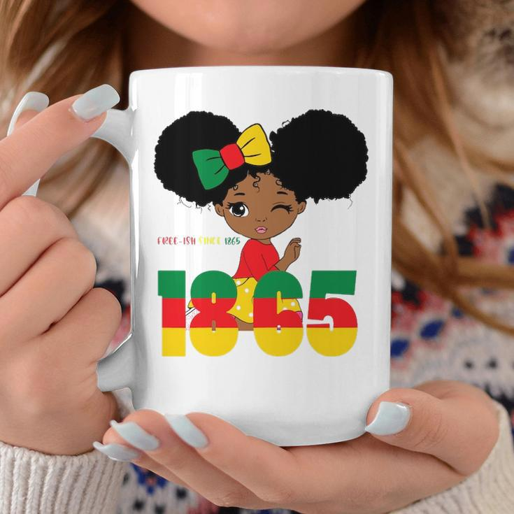 Juneteenth Celebrating 1865 Black Girl Kids Toodlers V2 Coffee Mug Personalized Gifts