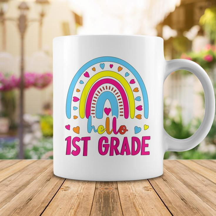 Kids First Day Of School Girls Back To School Hello First Grade Coffee Mug Funny Gifts