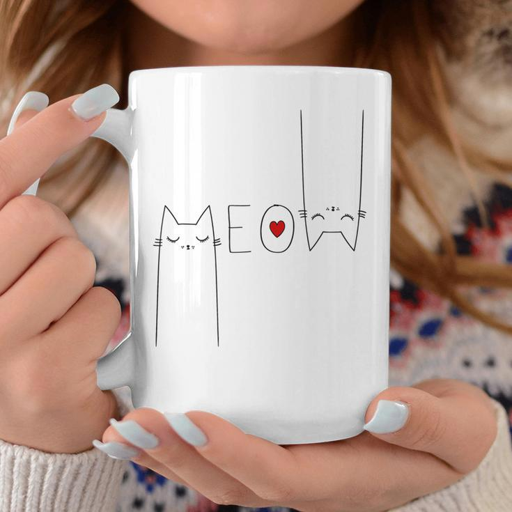 Meow Cat Meow Kitty Funny Cats Lover  Coffee Mug Personalized Gifts