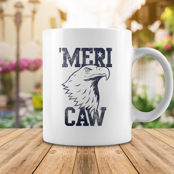 Meri Caw Eagle Head Graphic 4Th Of July Coffee Mug Unique Gifts