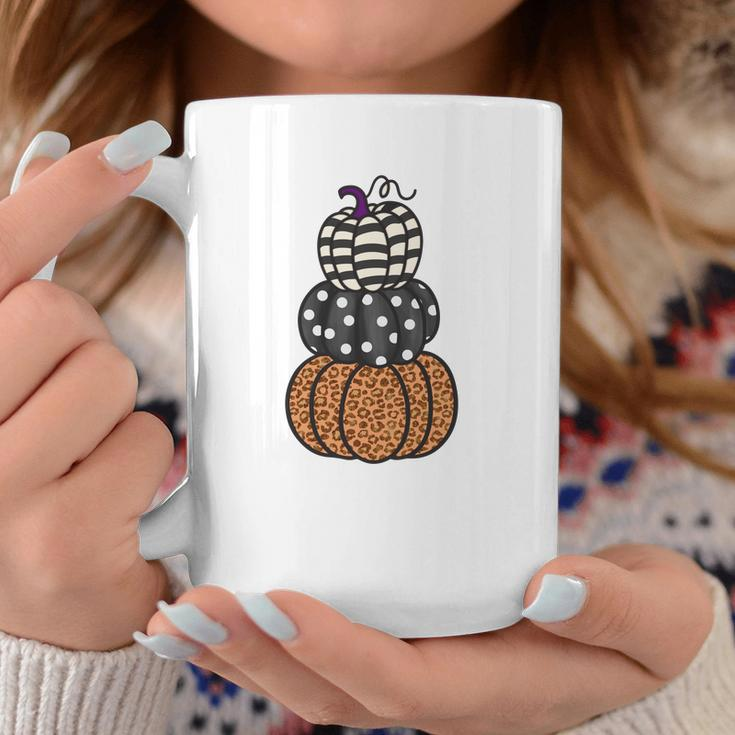 Three Pumpkins Fall Season Love Coffee Mug Funny Gifts