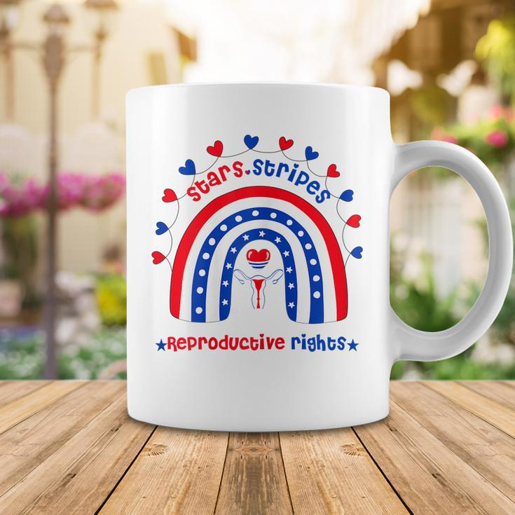 Womens Stars Stripes Reproductive Rights Patriotic 4Th Of July Coffee Mug Funny Gifts