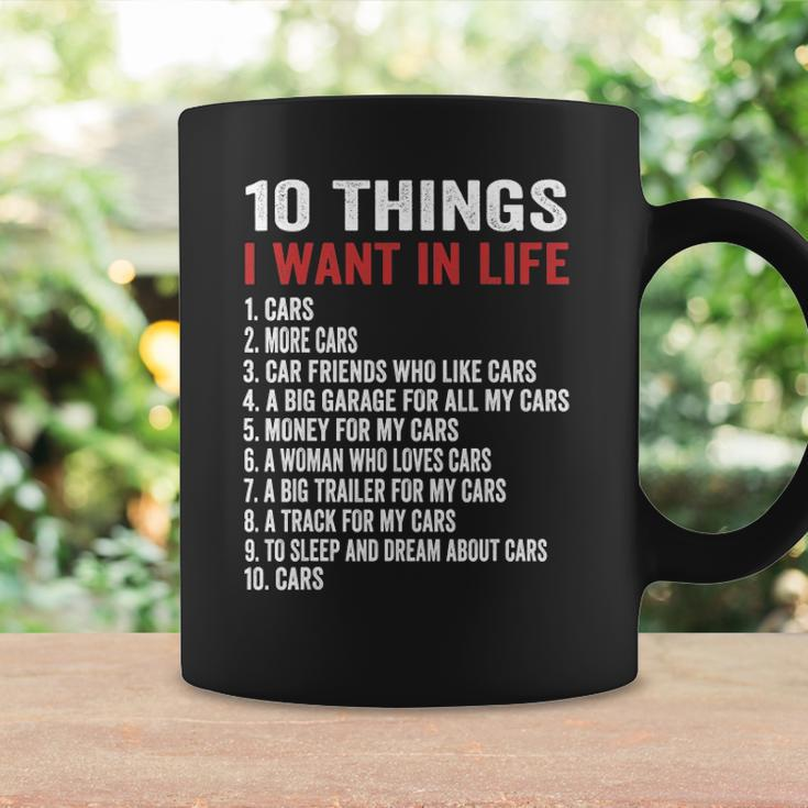 10 Things I Want In My Life Cars More Cars Car Coffee Mug Gifts ideas