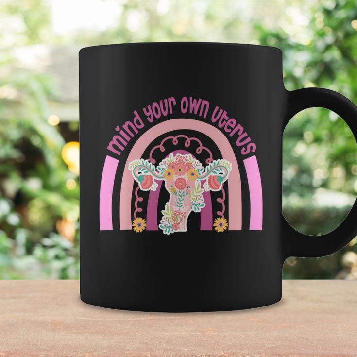 1973 Pro Roe Rainbow Mind You Own Uterus Womens Rights Coffee Mug Gifts ideas