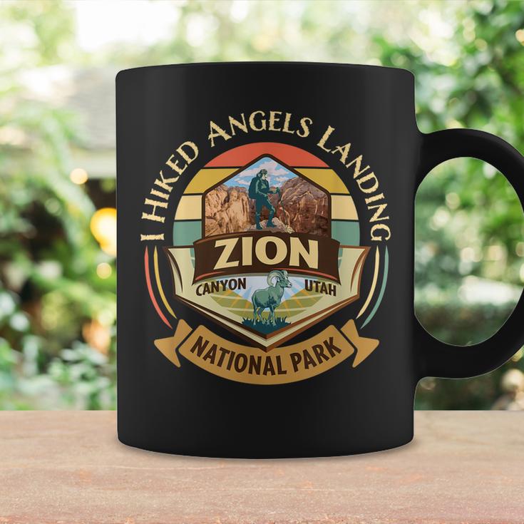 I Hiked Angels Landing Zion - Retro Vintage Bighorn Design  Coffee Mug