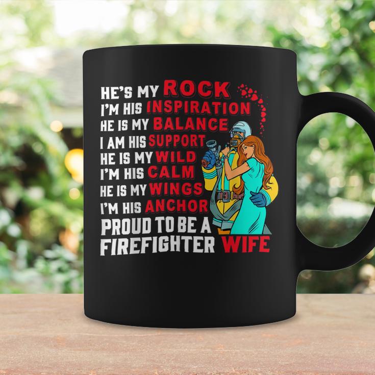 Firefighter Proud To Be A Firefighter Wife Fathers Day Coffee Mug