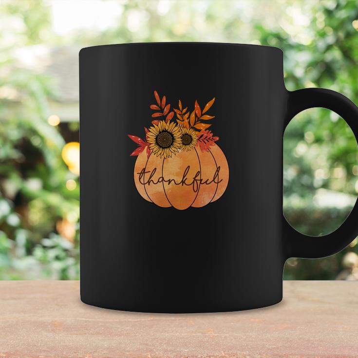 Thankful Pumpkin Gift Fall Season Coffee Mug