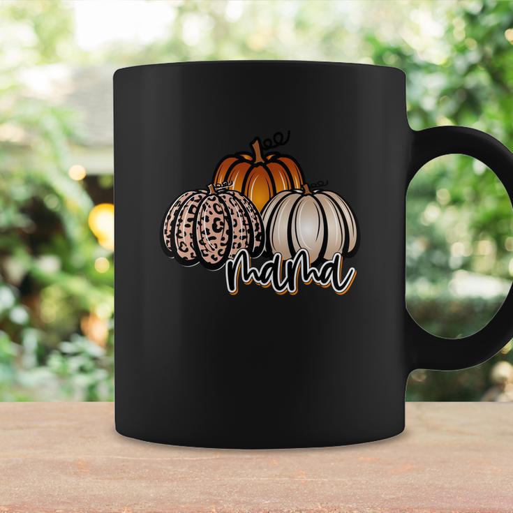 Mama Pumpkin Leaopard Orange Pumpkins Fall Coffee Mug