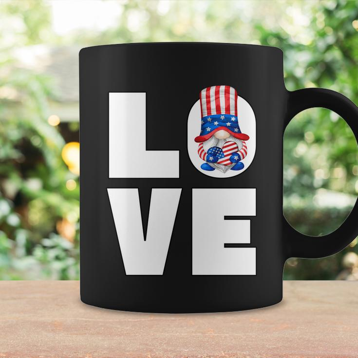 4Th Of July Gnome For Women Patriotic American Flag Heart Gift Coffee Mug Gifts ideas
