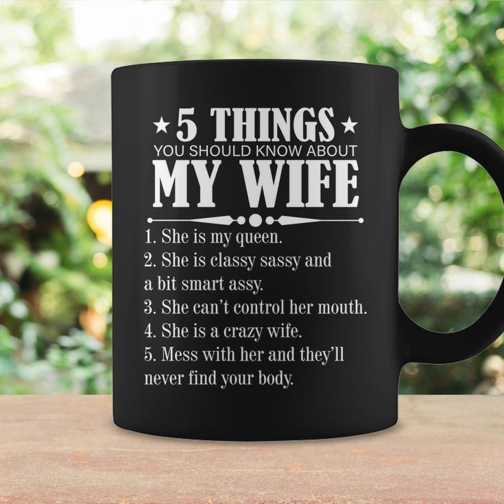 5 Things You Should Know About My Wife Funny Tshirt Coffee Mug Gifts ideas