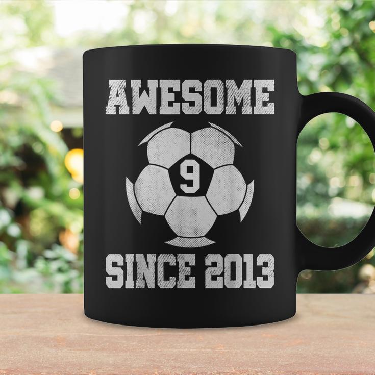 9Th Birthday Soccer Player 9 Years Old Vintage Retro Coffee Mug Gifts ideas