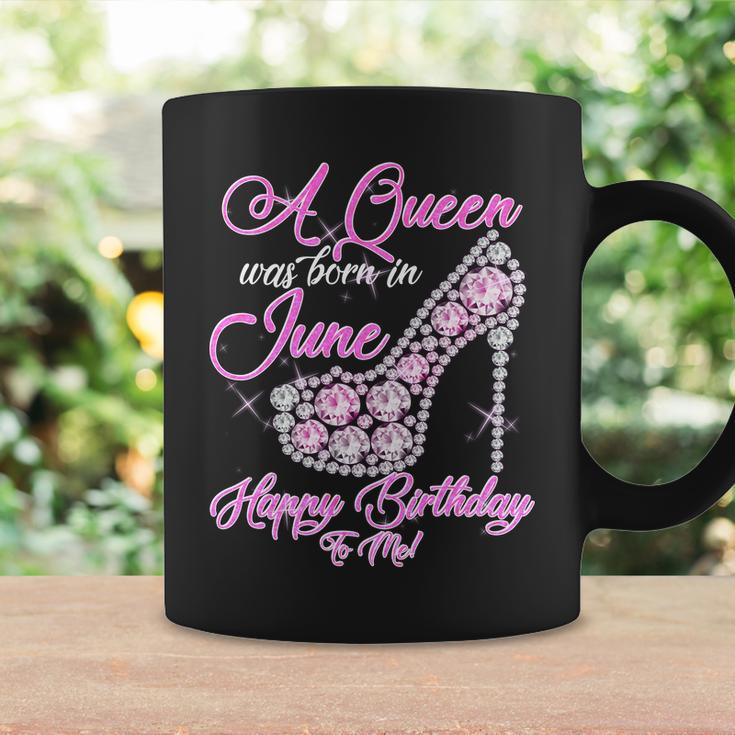 A Queen Was Born In June Fancy Birthday Graphic Design Printed Casual Daily Basic Coffee Mug Gifts ideas