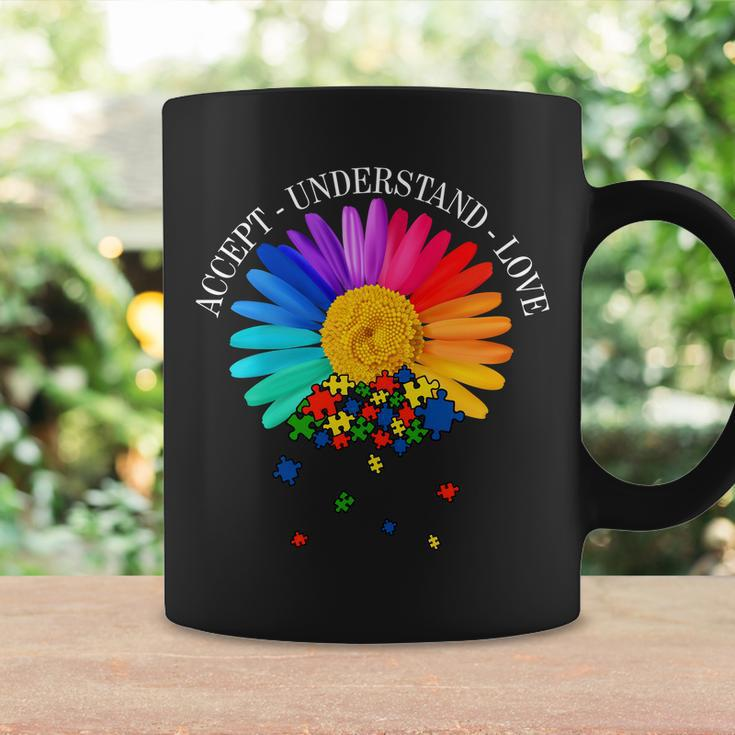 Accept Understand Love Autism Sunflower Tshirt Coffee Mug Gifts ideas