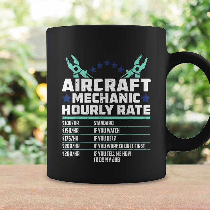 Aircraft Technician Hourly Rate Airplane Plane Mechanic Coffee Mug Gifts ideas