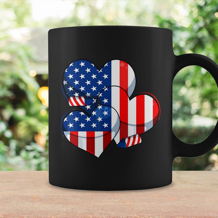 American Flag Heart 4Th Of July Usa Patriotic Pride Coffee Mug Gifts ideas