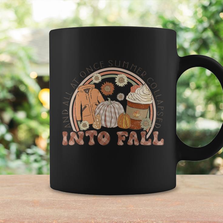 And All At Once Summer Collapsed Into Fall Thanksgiving Quote Coffee Mug Gifts ideas