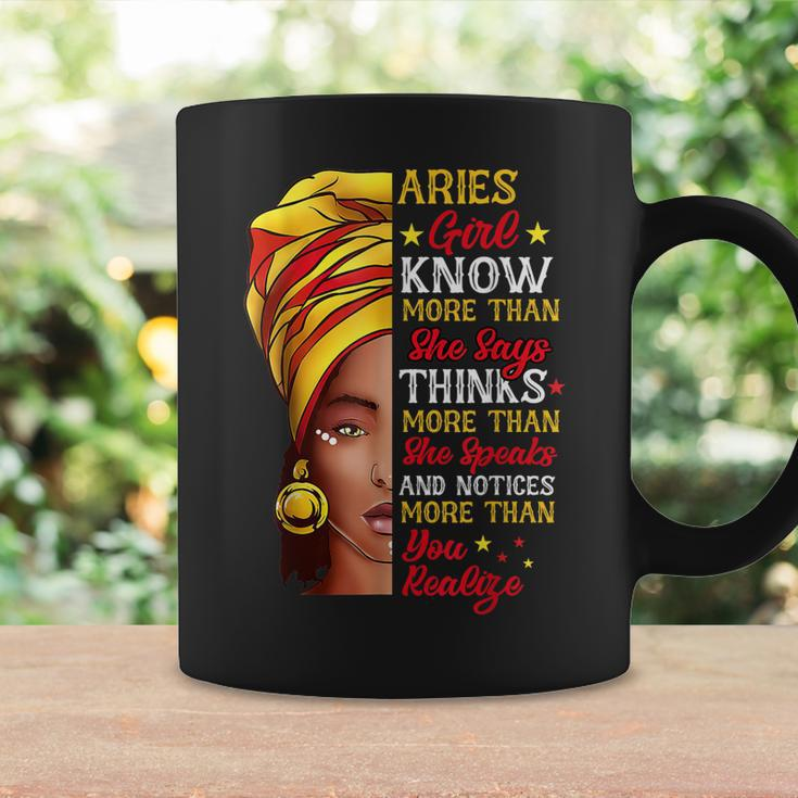 Aries Girl Queen Melanin Afro Queen Black Zodiac Birthday Coffee Mug Gifts ideas