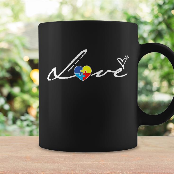 Autism Awareness Puzzle Piece Heart Coffee Mug Gifts ideas