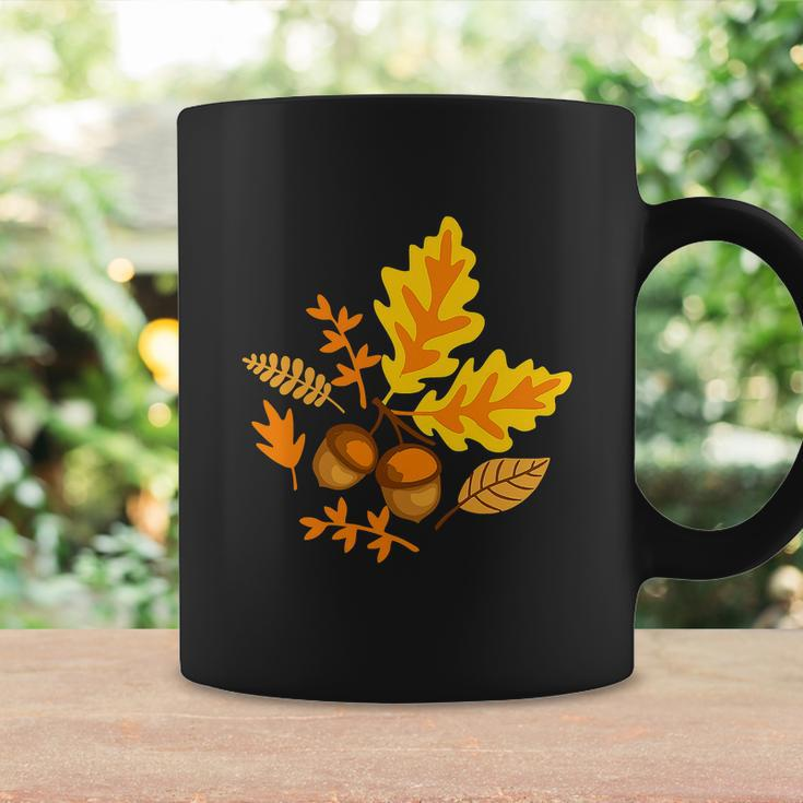 Autumn Leaves And Acorns Fall For Thanksgiving Cute Graphic Design Printed Casual Daily Basic Coffee Mug Gifts ideas