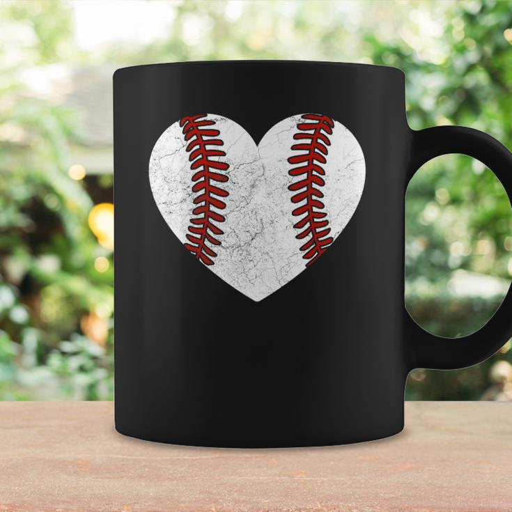 Baseball Heart Fun Mom Dad Men Women Softball Wife Coffee Mug Gifts ideas