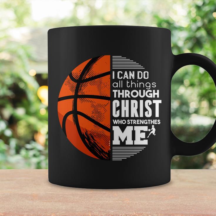 Basketball Faith All Things Through Christ Coffee Mug Gifts ideas