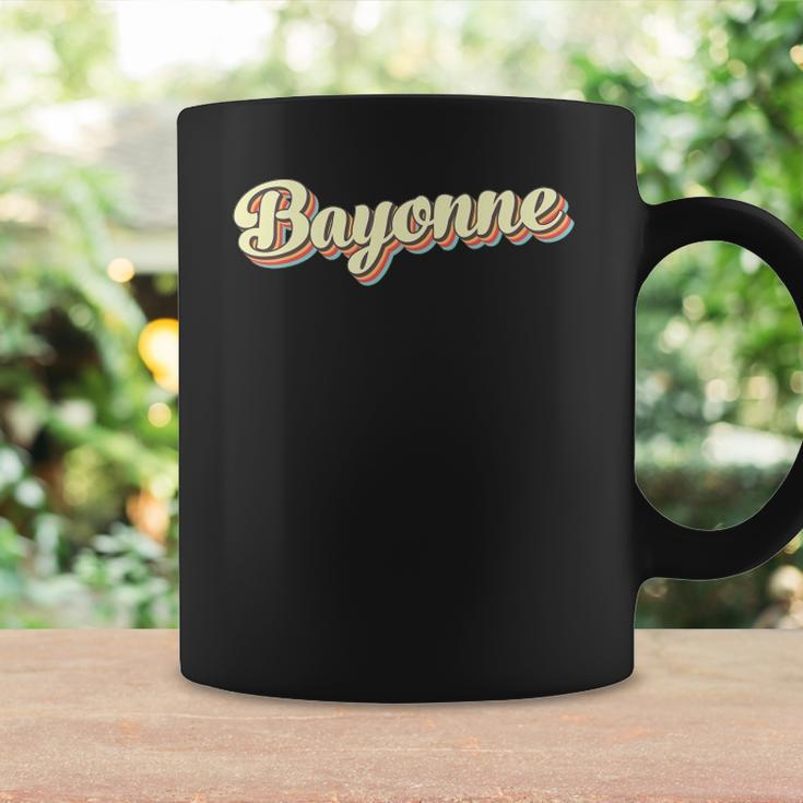 Bayonneretro Art Baseball Font Vintage Coffee Mug Gifts ideas