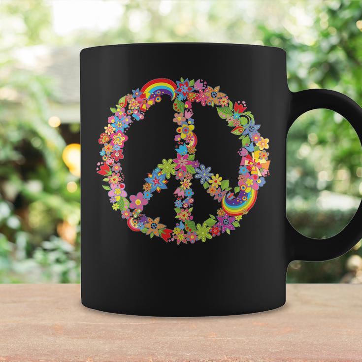 Beautiful Flower Peace Sign Coffee Mug Gifts ideas