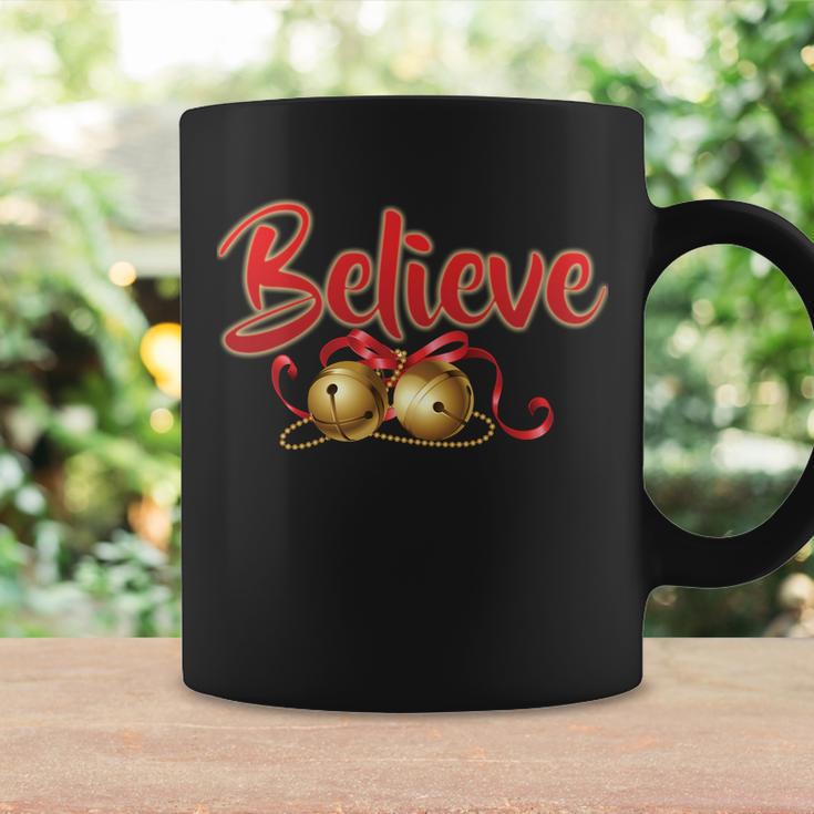 Believe In Christmas Jingle Bells Tshirt Coffee Mug Gifts ideas