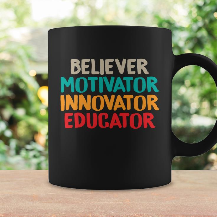 Believer Motivator Innovator Educator Unisex Tee For Teacher Gift Coffee Mug Gifts ideas