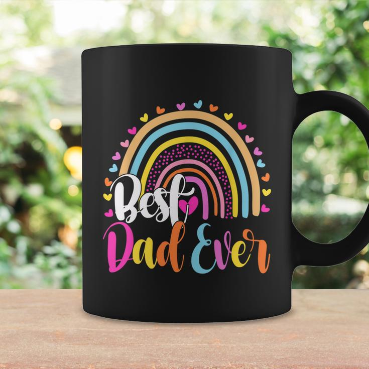 Best Dad Ever Rainbow Funny Fathers Day From Daughters Girls Gift Coffee Mug Gifts ideas
