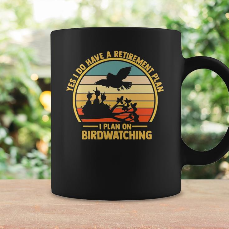 Birdwatching Binoculars Birding Book Journal Retirement Plan Coffee Mug Gifts ideas