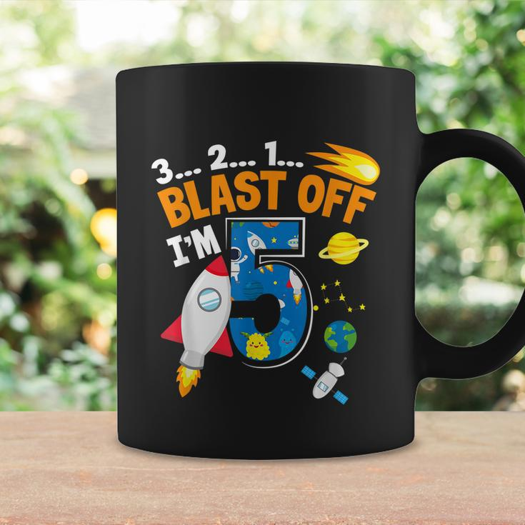 Blast Off Im 5 Funny Astronaut 5Th Birthday Space Costume Coffee Mug Gifts ideas