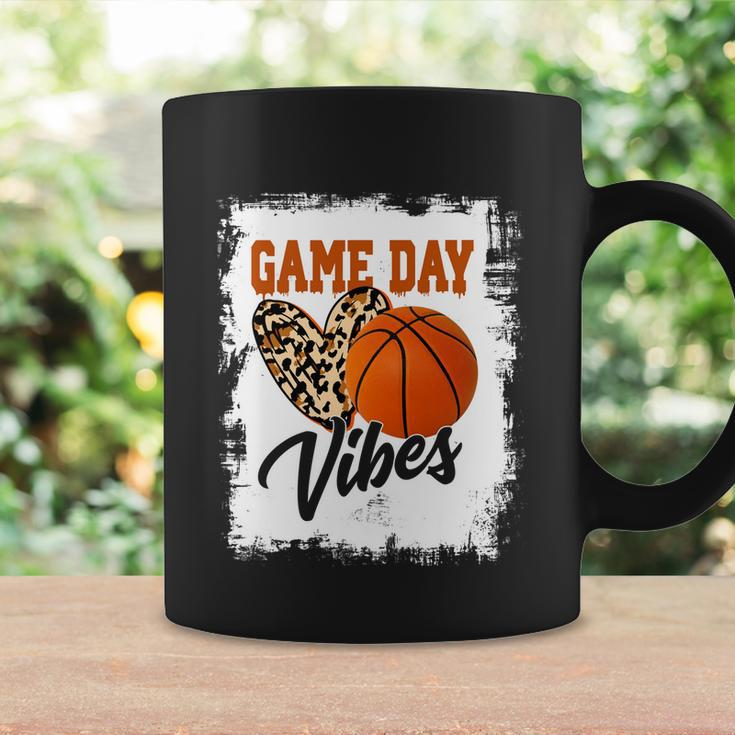 Bleached Game Day Vibes Basketball Fan Mom Grandma Auntie Cute Gift Coffee Mug Gifts ideas