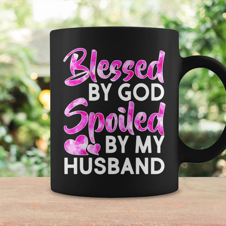 Blessed By God Spoiled By Husband Tshirt Coffee Mug Gifts ideas